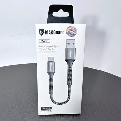 Maxguard 25cm USB A To Type-C cable M40C