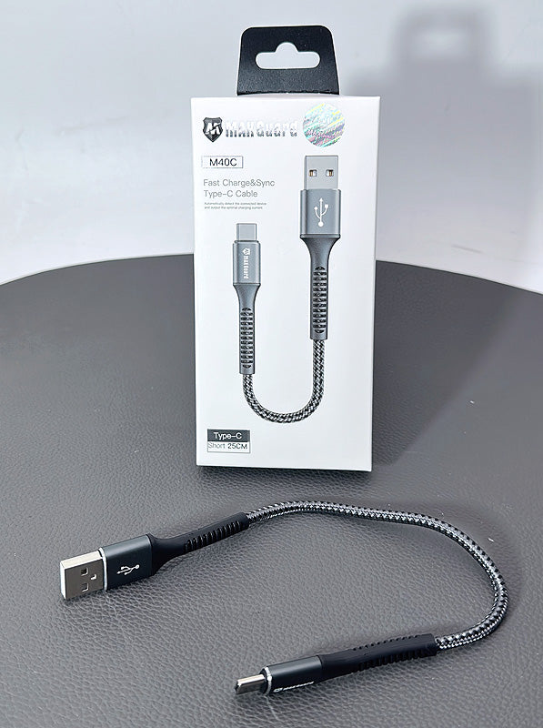 Maxguard 25cm USB A To Type-C cable M40C