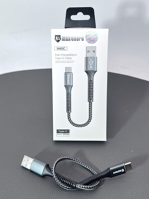 Maxguard 25cm USB A To Type-C cable M40C