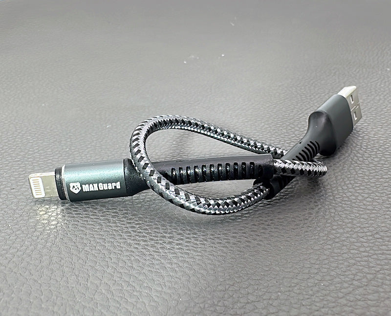 Maxguard 25cm USB-A to Lightning cable M40L