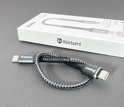 Maxguard 25cm 65W Type-C to C cable M40CC