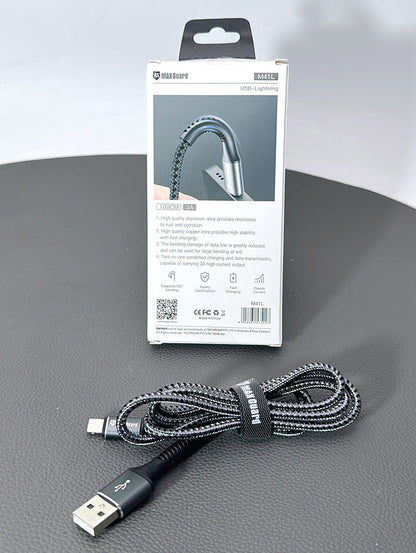 Maxguard 1m USB-A to Lightning cable M41L