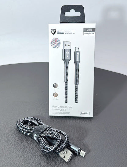 Maxguard 1m USB-A to Micro cable M41M