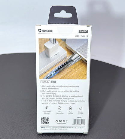 Maxguard 1m USB A To Type-C cable M41C