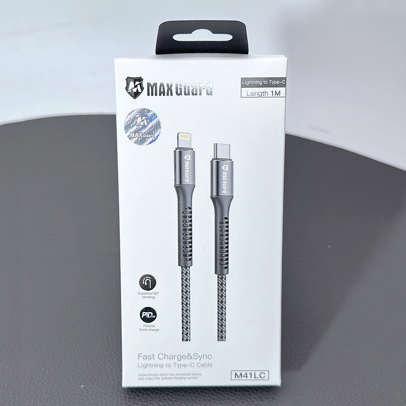 Maxguard 1m 20W Type-C to Lightning cable M41LC