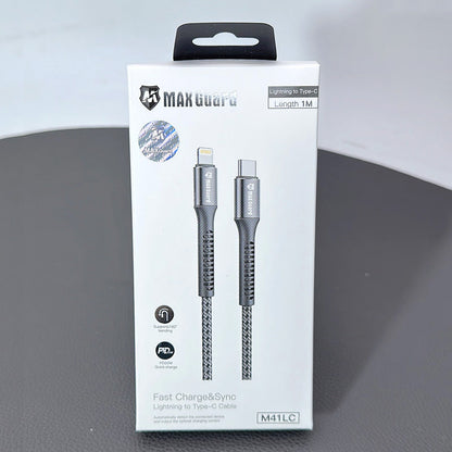 Maxguard 1m 20W Type-C to Lightning cable M41LC