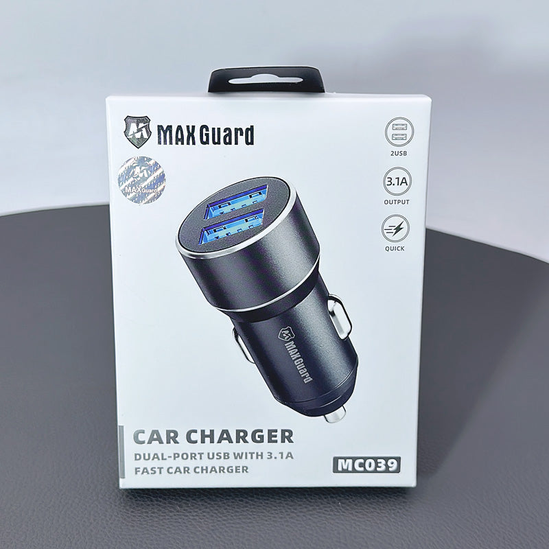 Maxguard 3.1A 2USB car charger MC039