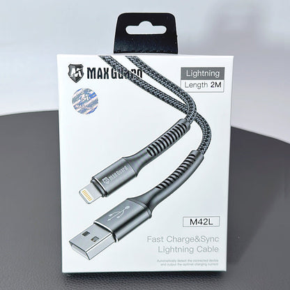 Maxguard 2m USB-A to Lightning cable M42L