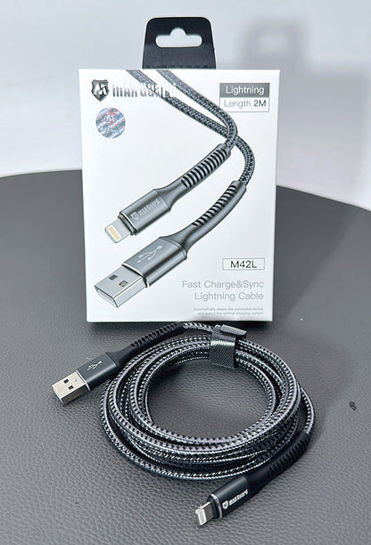 Maxguard 2m USB-A to Lightning cable M42L