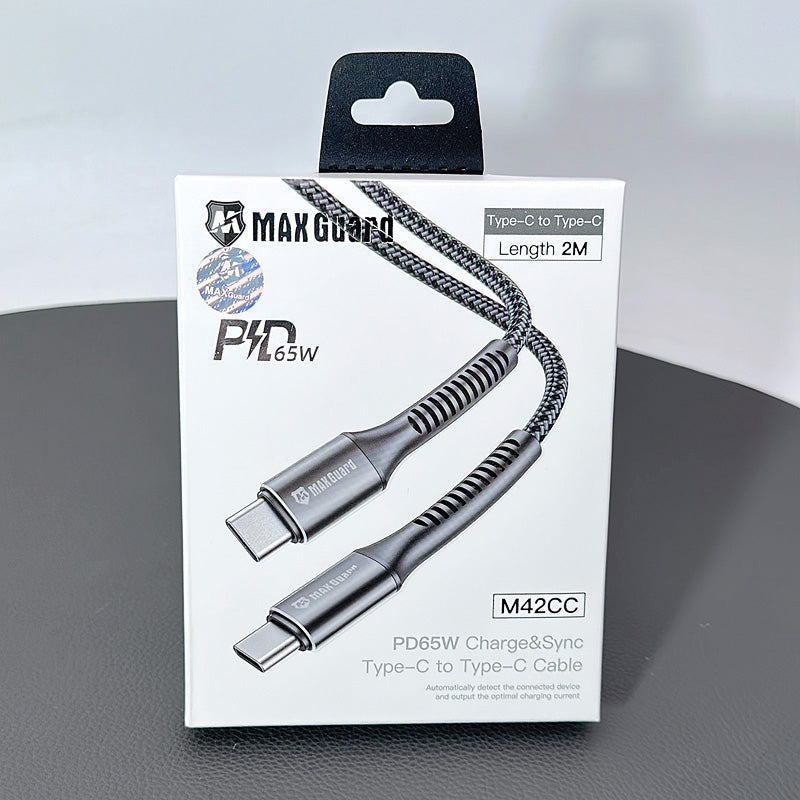 Maxguard 2m 65W Type-C to C cable M42CC