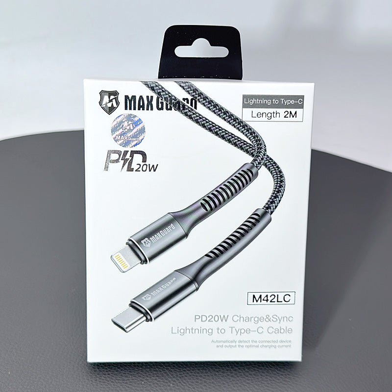 Maxguard 2m 20W Type-C to Lightning cable M42LC