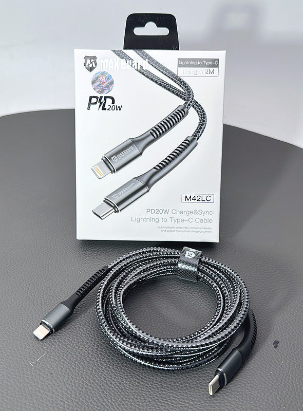 Maxguard 2m 20W Type-C to Lightning cable M42LC