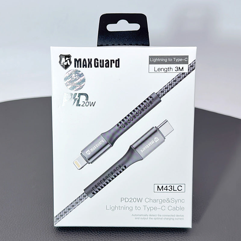 Maxguard 3m 20W Type-C to Lightning cable M43LC