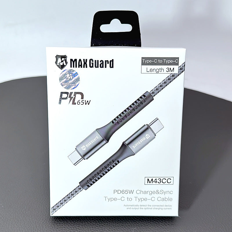 Maxguard 3m 65W Type-C to C cable M43CC