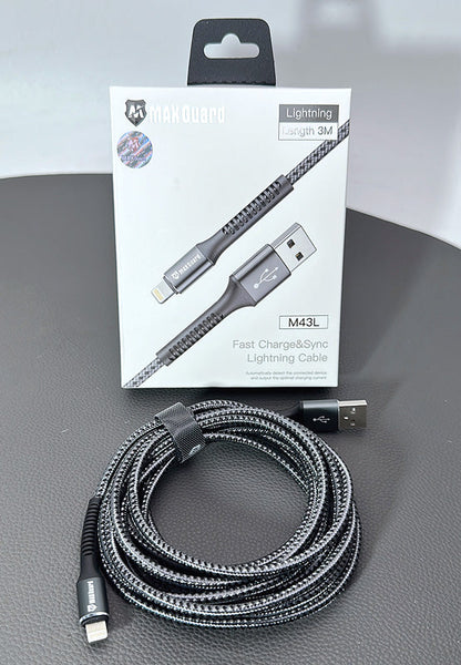 Maxguard 3m USB-A to Lightning cable M43L