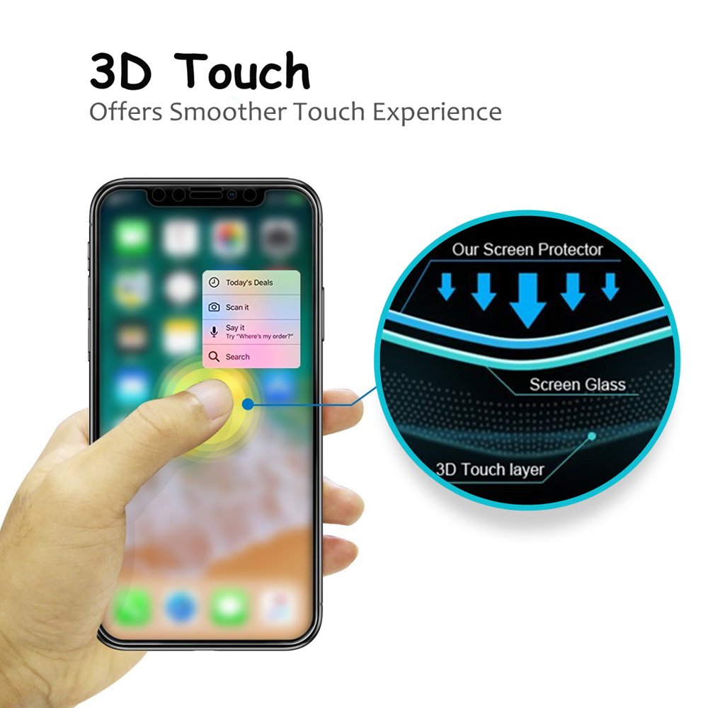 9d glass MaxGuard screen protector for iPhone - View 6