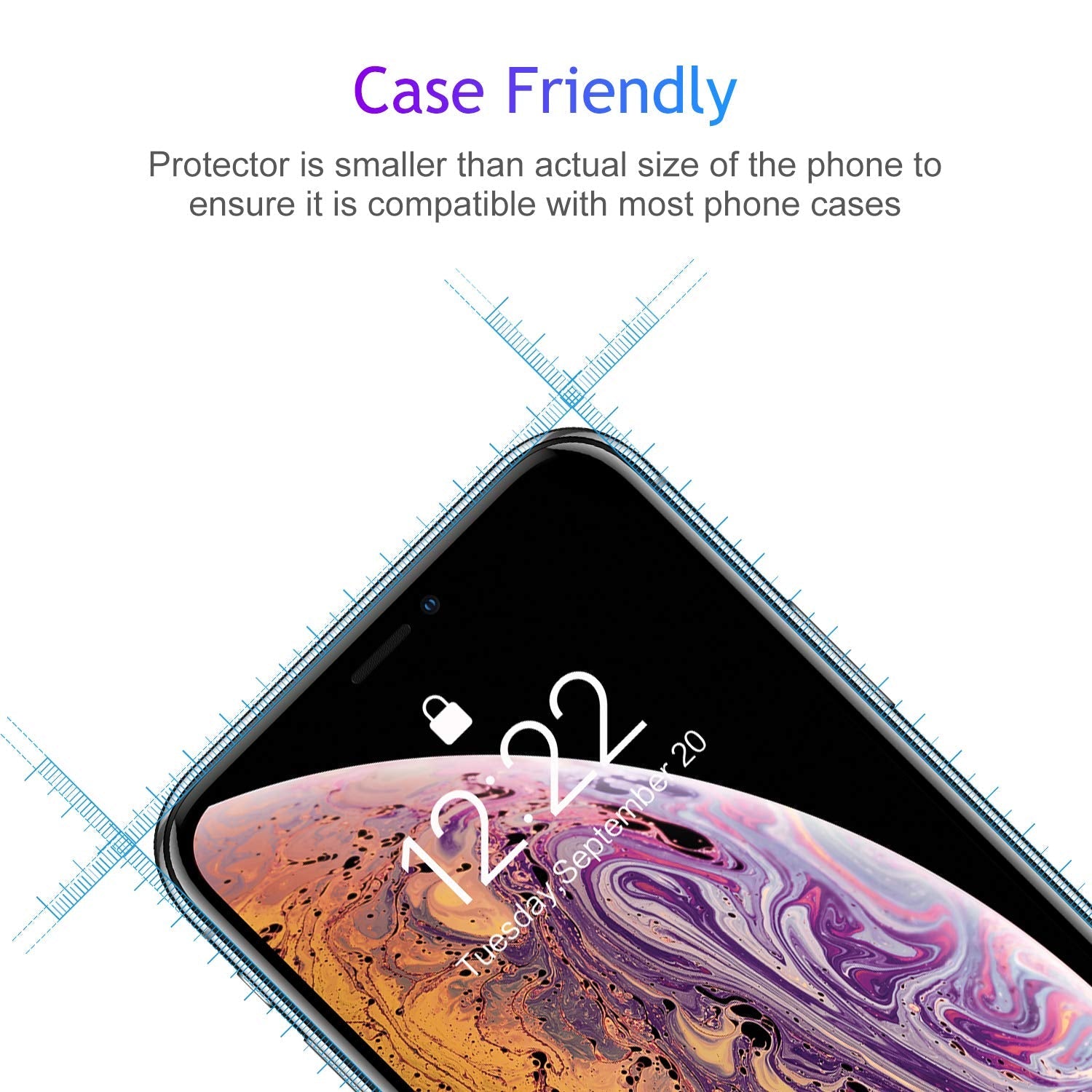 9d glass MaxGuard screen protector for iPhone - View 7