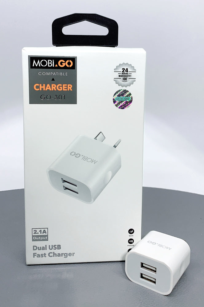 Mobigo 2.1A wall charger GO301