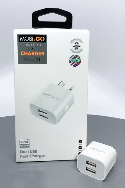 Mobigo 2.1A wall charger GO301