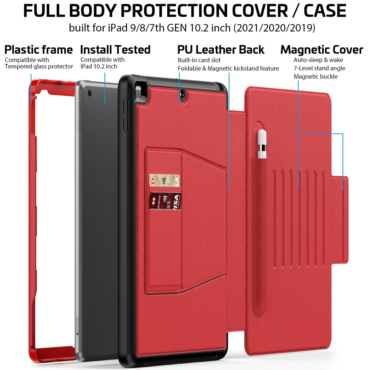 Case for iPad A16/10th book case Smart shield
